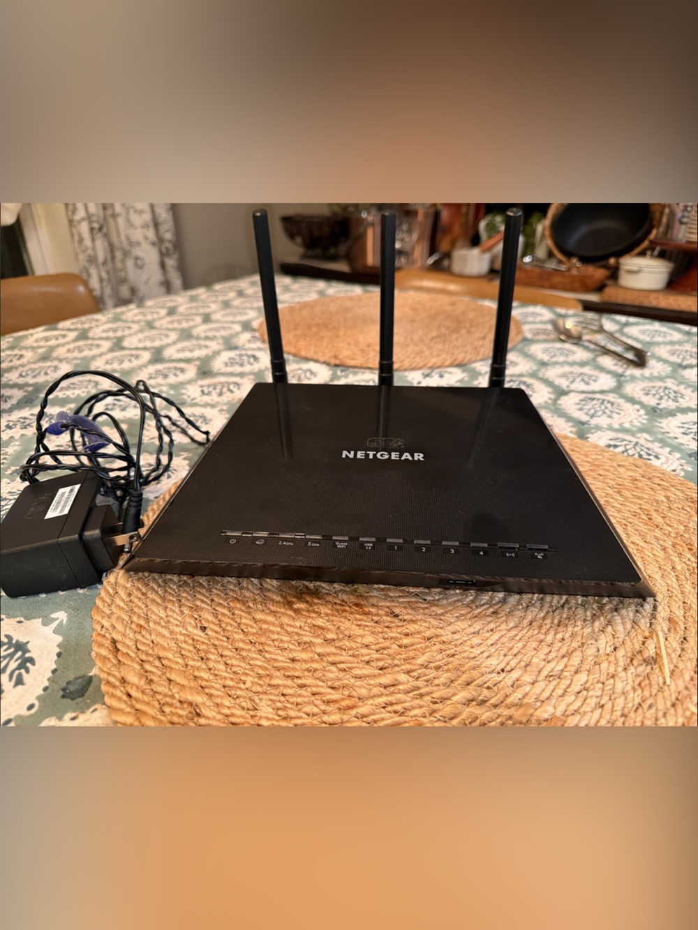 Netgear Nighthawk AC1750 Black Wi‑Fi Router with External Antennas